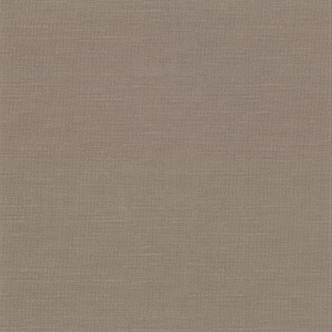 Parker Brown Faux Linen Vinyl Wallpaper