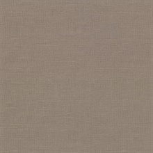 Parker Brown Faux Linen Vinyl Wallpaper