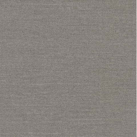 Parker Dark Brown Faux Linen Commercial Wallpaper