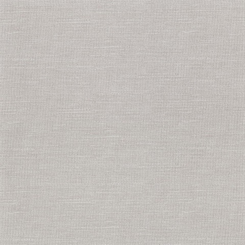 Parker Grey Faux Linen Vinyl Wallpaper