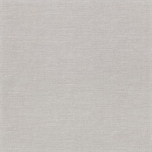 Parker Grey Faux Linen Vinyl Wallpaper