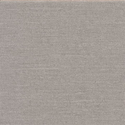 Parker Light Brown Faux Linen Commercial Wallpaper