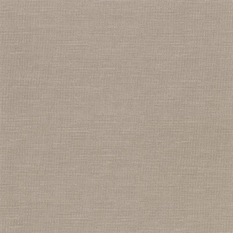 Parker Light Brown Faux Linen Vinyl Wallpaper