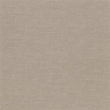 Parker Light Brown Faux Linen Vinyl Wallpaper