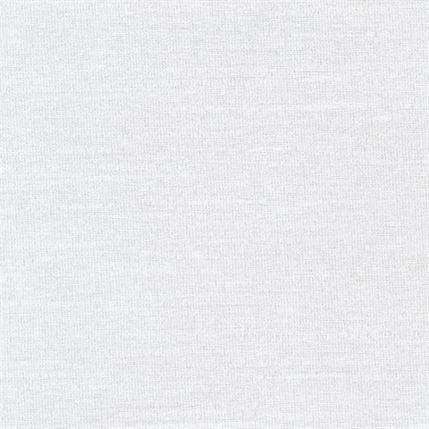 Parker White Faux Linen Commercial Wallpaper