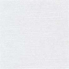 Parker White Faux Linen Commercial Wallpaper