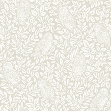 3115-12413 | Parliament Cream Owl | Wallpaper Boulevard