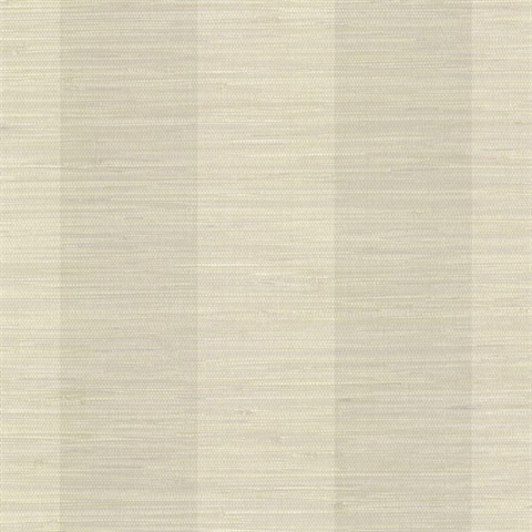 Pasadena Dark Beige Faux Grasscloth Stripe  Wallpaper