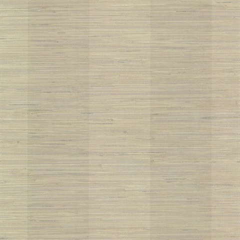 Pasadena Taupe Faux Grasscloth Stripe  Wallpaper