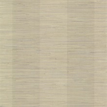 Pasadena Taupe Faux Grasscloth Stripe  Wallpaper