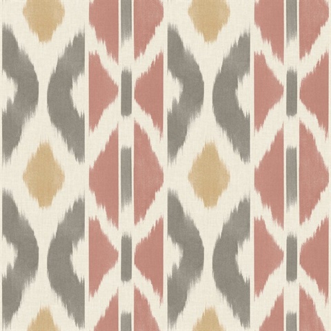 Patan Sedona Ikat Diamond Wallpaper