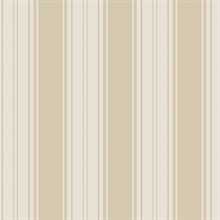 Classic Stripe Emboss Gold Wallpaper