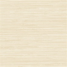 Pearlescent Grasscloth Cream Wallpaper