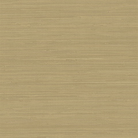 Pearlescent Grasscloth Gold Wallpaper