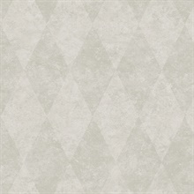 Patton Norwall Rhombus Weathered Diamond Grey Wallpaper