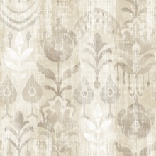 Pavord Neutral Floral Shibori Wallpaper