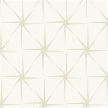Pearl Evening Star Metallic Geometric Wallpaper