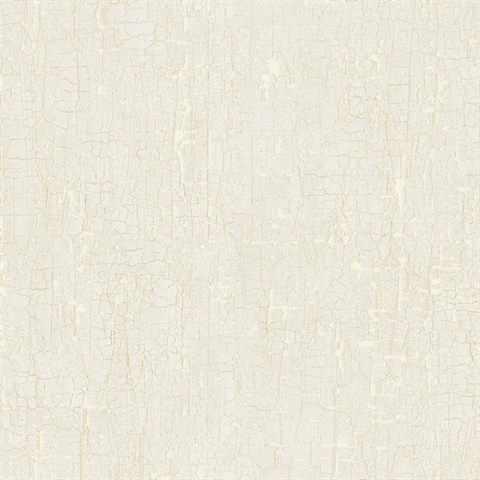 Pearl & Light Grey Faux Cracked Stone Wallpaper