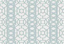 Pei Ling Geometric Lattice Topaz Blue Sisal Wallpaper
