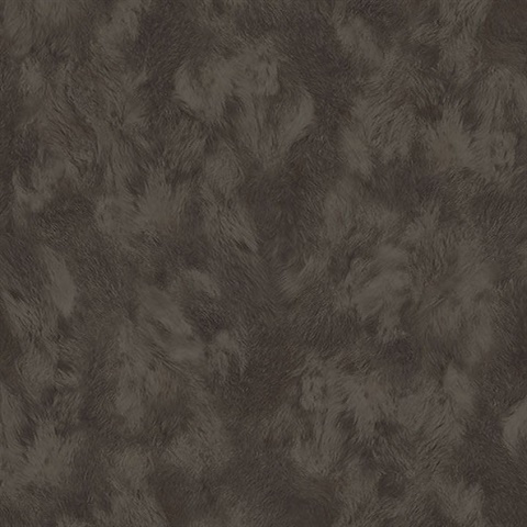 Pennine Chocolate Pony Leather Hide Textured Wallpaper