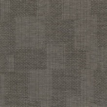 Perdito Dark Brown Checked Plaid Linen Commercial Wallpaper