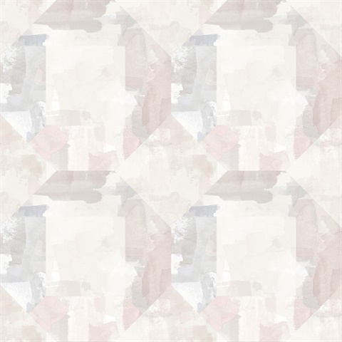 Perrin Lavender Gem Geometric Watercolor Wallpaper