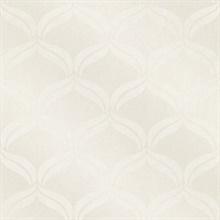 Petals Ivory Ogee Wallpaper