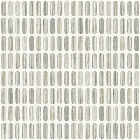 Petite Pergola Grey and Taupe Wallpaper