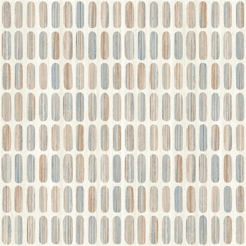 Petite Pergola Terracotta Wallpaper