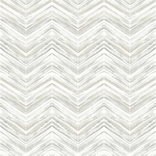 White &amp; Light Grey Petite Watercolor Geometric Chevron Wallpaper