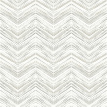 White & Light Grey Petite Watercolor Geometric Chevron Wallpaper