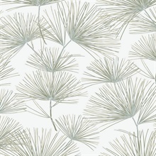 Pine Needles Botanical Aloe Green Peel and Stick Wallpaper