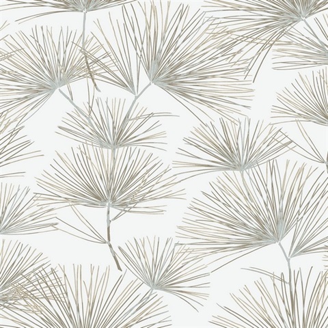 Pine Needles Botanical Cliffside Peel and Stick Wallpaper