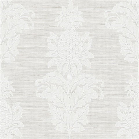 Pineapple Grove Grey Damask