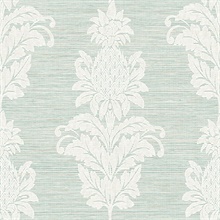 Pineapple Grove Turquoise Damask