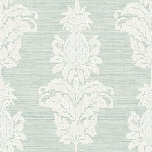 Pineapple Grove Turquoise Damask