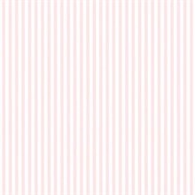 Pink and White Vertical 6mm Stripe Prepasted Wallpaper
