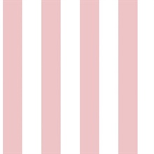 Pink Awning Stripe Wallpaper