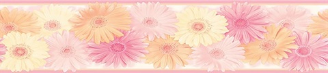 Pink Becca Pink Daisy Chain Border