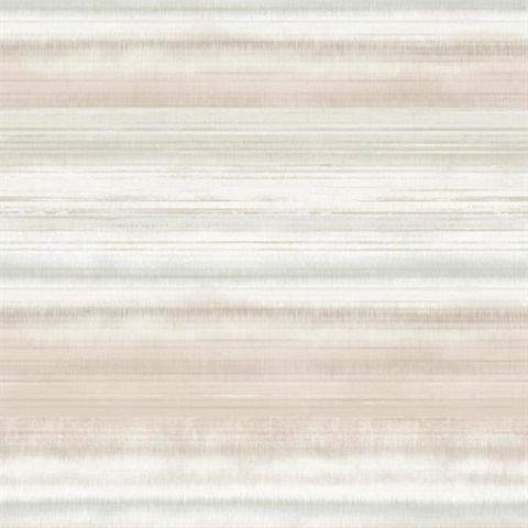 Pink & Beige Fleeting Horizon Horizontal Stripe