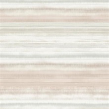 Pink &amp; Beige Fleeting Horizon Horizontal Stripe