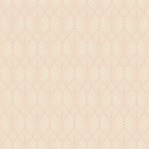 Pink Craftsman Textured Geometric Wallpaper