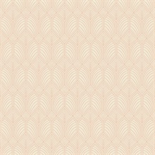 Pink Craftsman Textured Geometric Wallpaper