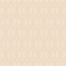 Pink Craftsman Textured Geometric Wallpaper