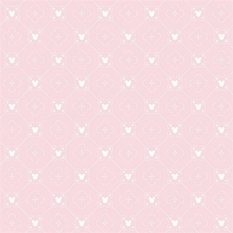 Pink Disney Mickey Mouse Argyle Wallpaper