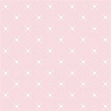 DI0979 | Pink Disney Mickey Mouse Argyle Wallpaper