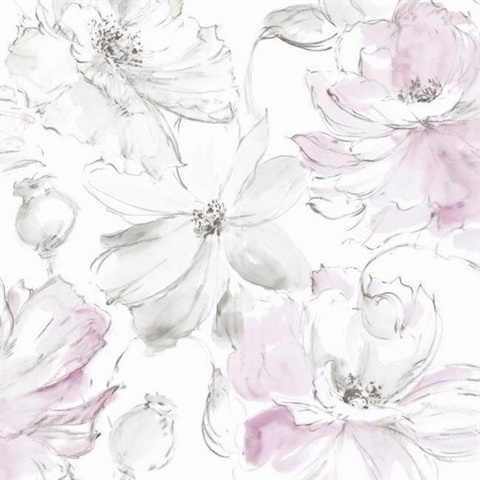 Pink Floral Dreams Wallpaper