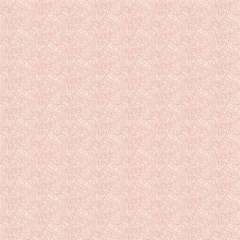 Pink Small Paisley Wallpaper
