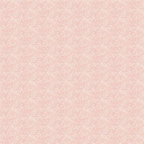 Pink Small Paisley Wallpaper