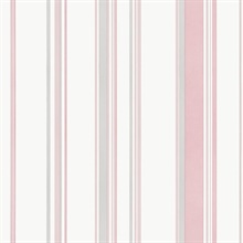 Pink Smart 3 Stripes Casual Stripe Wallpaper
